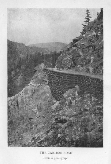 The Cariboo Road.  From a photograph.