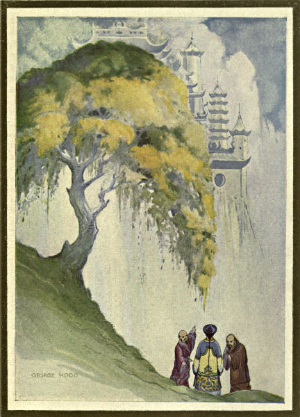 Three men meet under a cassia-tree