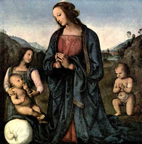 PLATE V.—VIRGIN WITH LITTLE ST. JOHN ADORING THE INFANT CHRIST