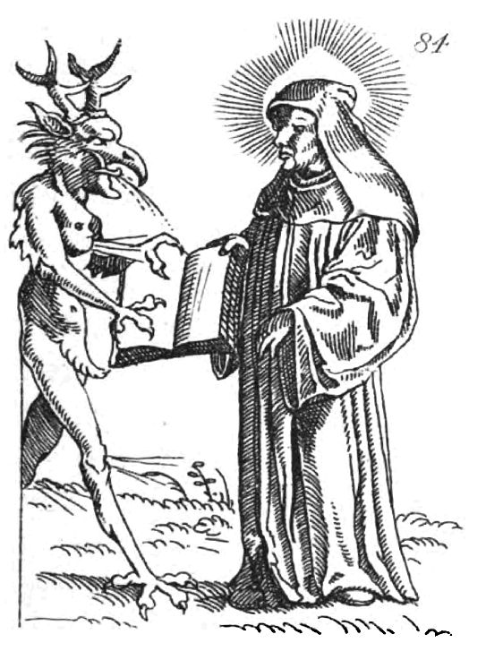Devil Teaching St. Bernard 190 