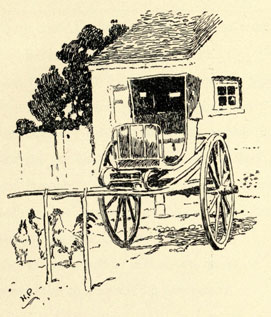 Drawing of the chaise parked in the yard