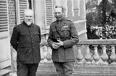 HIS MAJESTY THE KING, WITH PRESIDENT POINCARÉ, IN FRANCE, 1916. HIS MAJESTY GRACIOUSLY
CONSENTED TO POSE FOR ME