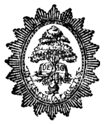 An ovaloid logo featuring a picture of a tree and inscription 'D E & Co / INTER FOLIA FRUCTUS'
