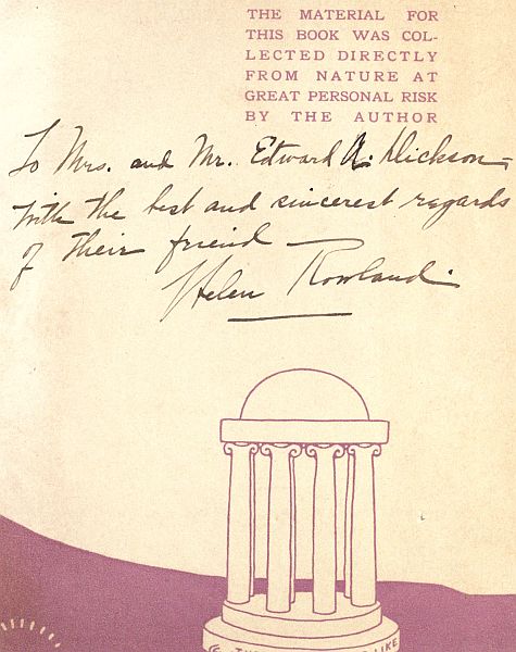 Front cover and signature