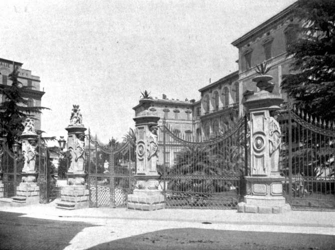 The Palazzo Barberini, via Quattro Fontane, Rome.