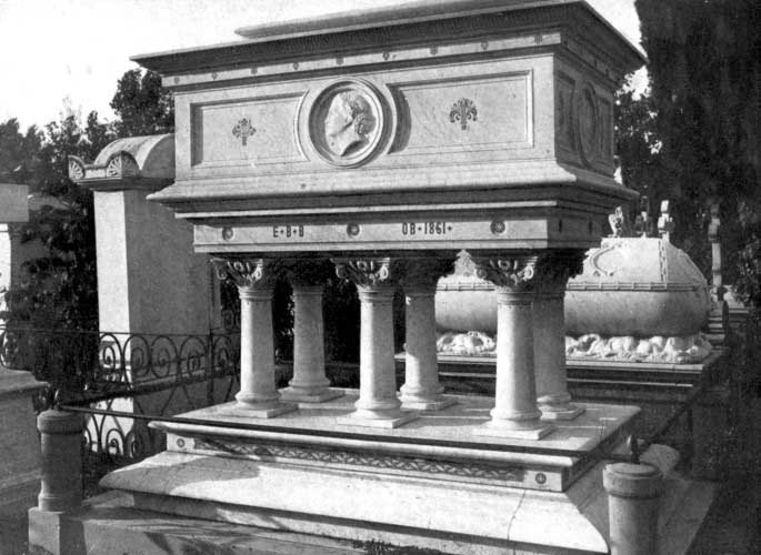 Tomb of Elizabeth Barrett Browning in the English Cemetery, Florence