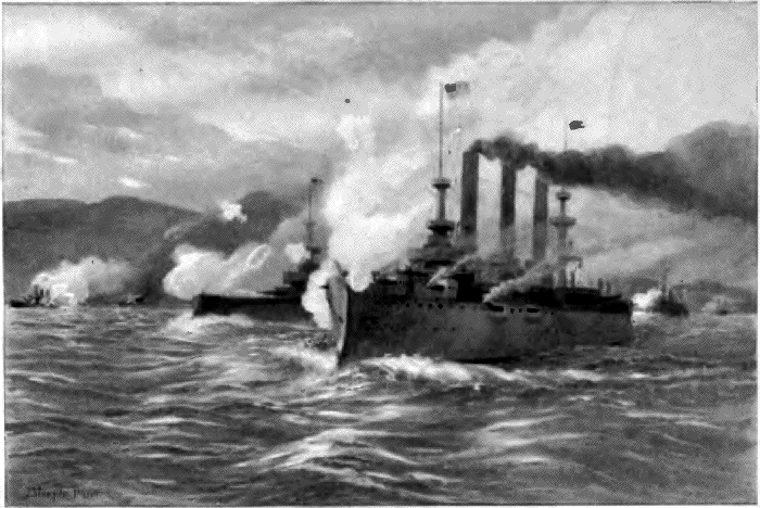 THE DESTRUCTION OF CERVERA’S FLEET. THE DESTRUCTION OF CERVERA’S FLEET.