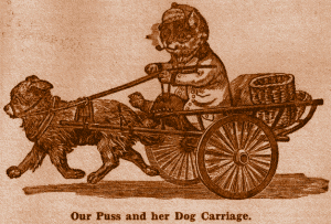 Our Puss and her Dog Carriage.
