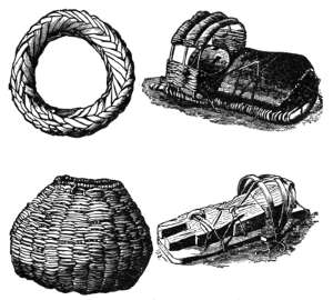 Comanche Baskets and Pappoose Cradles.
