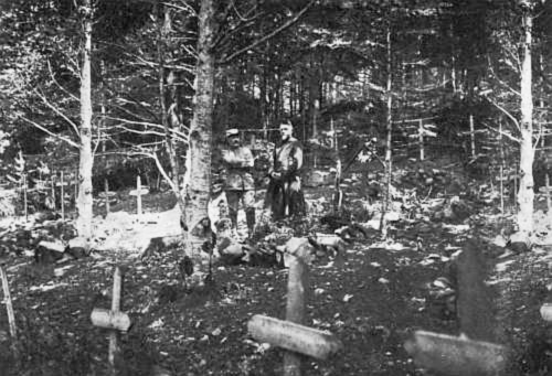 War in the forest.
A cemetery for soldiers killed in the Vosges.