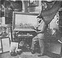 Julio Ramos no seu atelier