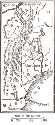 A Map of Arnold's Route to Quebec