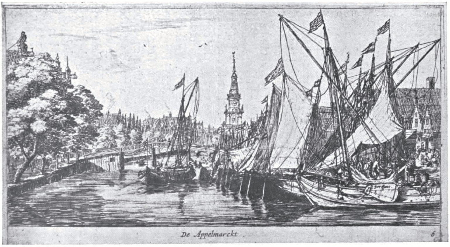 Plate 11. The Canal called “Singel” in Amsterdam.