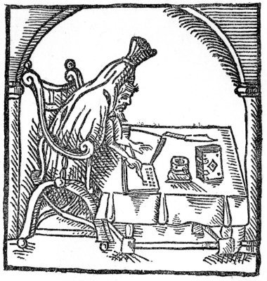 robert greene in his shroud.
(From Dickenson's "Greene in conceipt," 1598.)