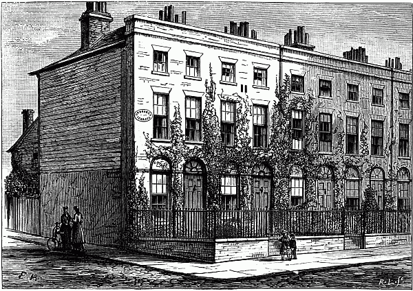 No. 11, Ordnance Terrace, Chatham. Where the Dickens Family lived 1817-21.