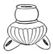 Drawing of ceramic vessel