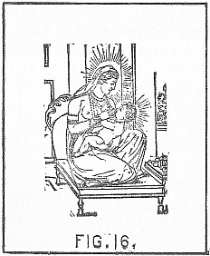 virgin Devaki with her son Crishna