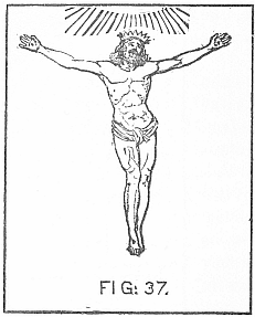 Christian Saviour crucified in the heavens