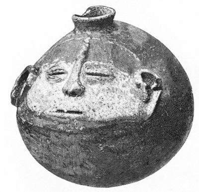 Fig. 424.--Head-shaped vase: Arkansas.--1/3.