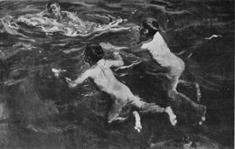 In the Metropolitan Museum of Art.

The Swimmers

From a painting by Sorolla