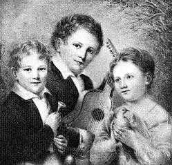 JULIA WARD AND HER BROTHERS, SAMUEL AND HENRY

From a miniature by Anne Hall