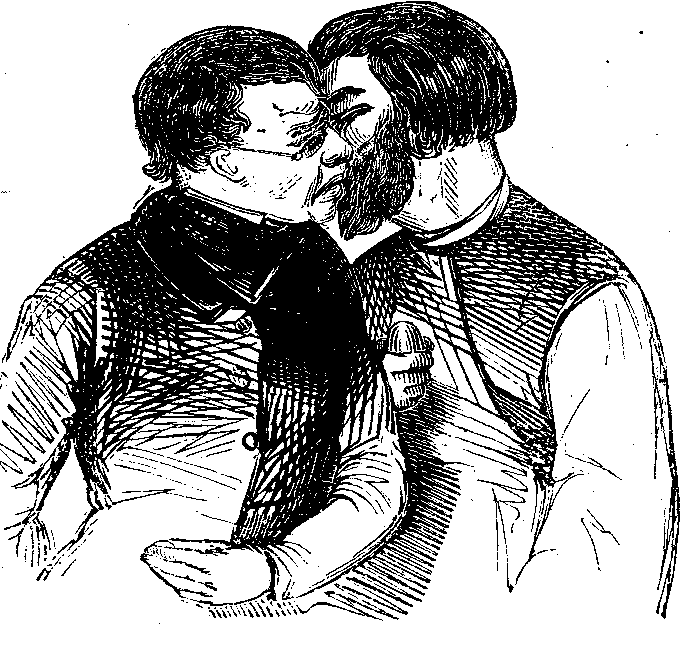 Illustration: Kissing.