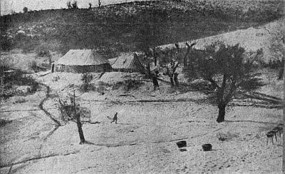 SALONICA: WINTER ON THE DOIRAN FRONT, SHOWING Y.M.C.A. TENT