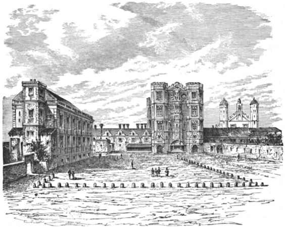 Including Whitehall Palace and other buildings