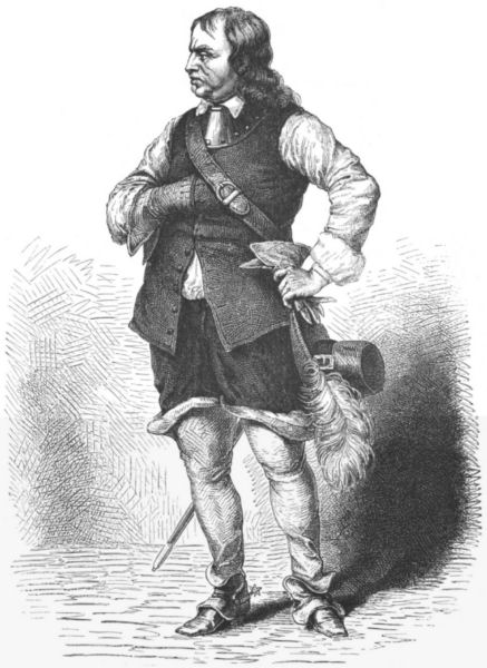 A full-length portrait of Cromwell