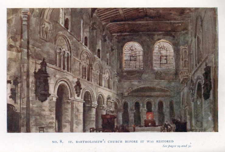 NO. 8.  ST. BARTHOLOMEW'S CHURCH BEFORE IT WAS RESTORED. <I>See page</I> 30