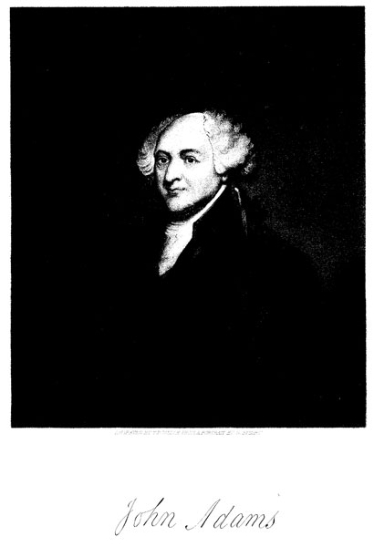 {John Adams portrait and signature}