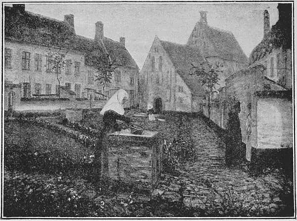 THE BGUINAGE AT DIXMUDE
(From a picture by M. Lon Cassel)