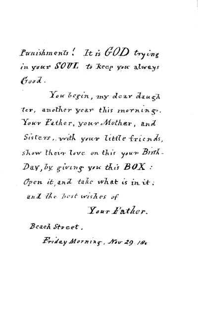 Page 4 of letter for Louisa May Alcott 1839