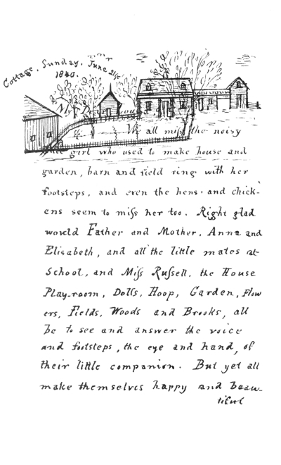 Page 2 of letter for Louisa May Alcott 1840