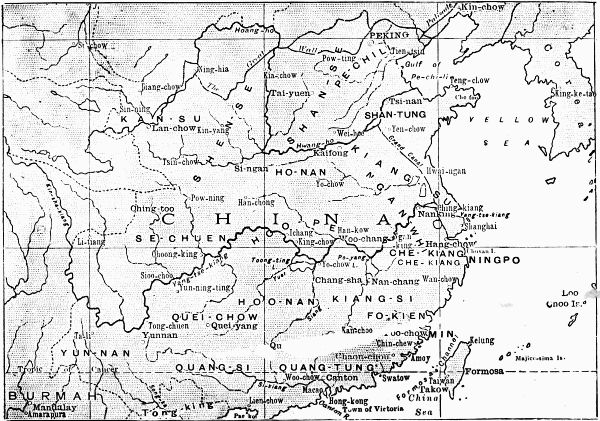 MAP OF CHINA.
