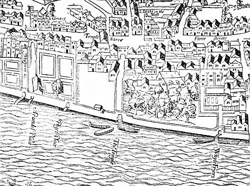 THE TEMPLE
From Ralph Agas's Map of London, about 1561