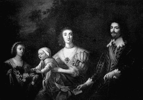 GEORGE VILLIERS, FIRST DUKE OF BUCKINGHAM, AND FAMILY
From the painting by Honthorst in the National Portrait Gallery