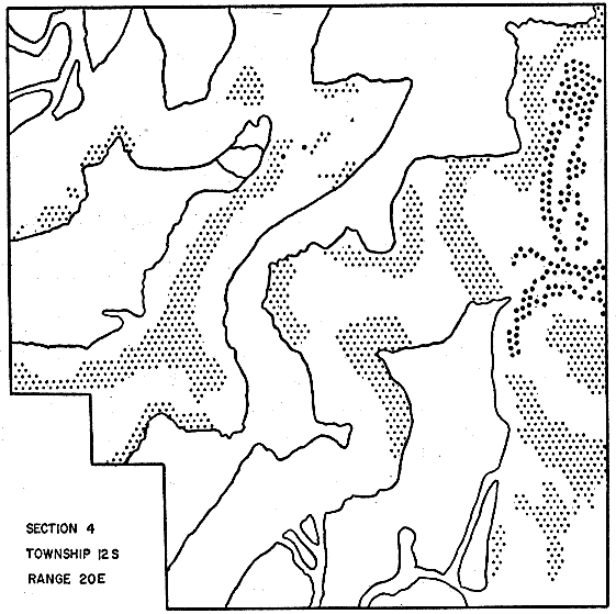 Fig. 6. Map of Black Oak and Red Oak Distribution