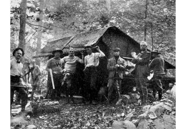 A Hunting Party at Cherry Pond Camp