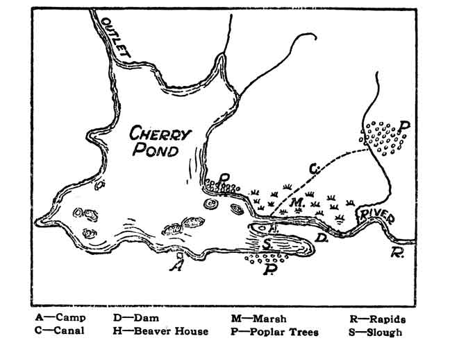 Map of Cherry Pond