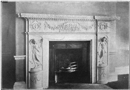 Mantel in Octagon House.

Photographed by Samuel M. Brosius.