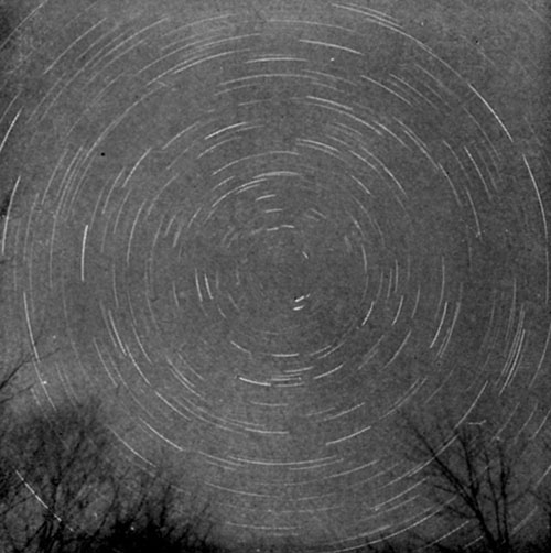 Fig. 8.—Photographing the circumpolar stars.—Barnard.