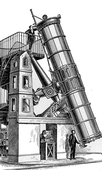 Fig. 43.—The reflecting telescope of the
Paris Observatory.