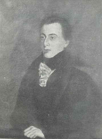 George Borrow (1821).  From a hitherto unpublished painting by
John Borrow, now in the posession of W. F. T. Jarrold, Esq.