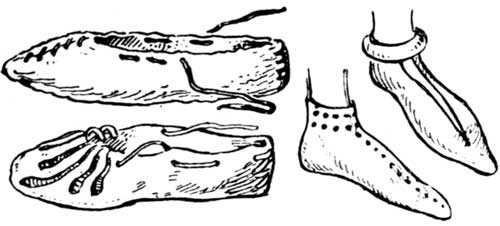 ANGLO-SAXON AND NORMAN SHOES.