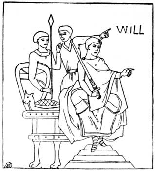 WILLIAM THE NORMAN, FROM BAYEUX TAPESTRY.