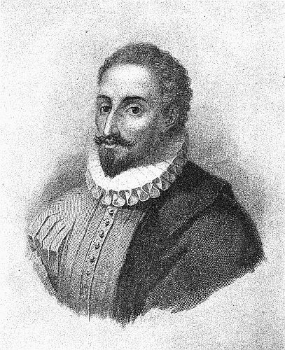 Portrait of Cervantes
from an Old Steel Engraving in a
Rare French Edition of
"Don Quixote"