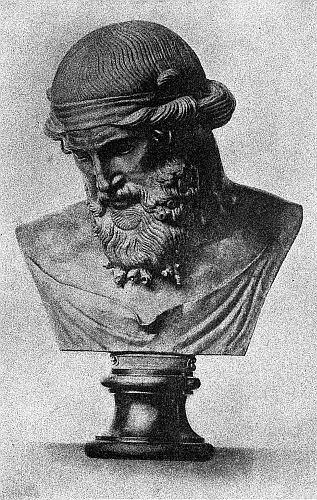 Plato, after an Antique Bust
Plato Gave the World its Chief Knowledge
of Socrates and he also Anticipated
Many Modern Discoveries in
Science and Thought