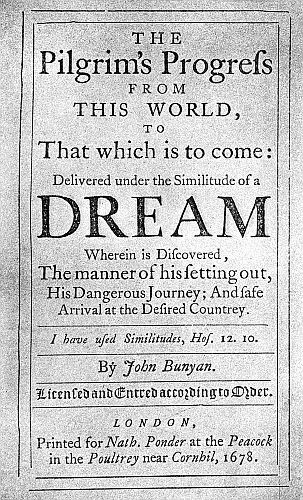 Facsimile of the
Title Page of the First Edition of
"The Pilgrim's Progress"