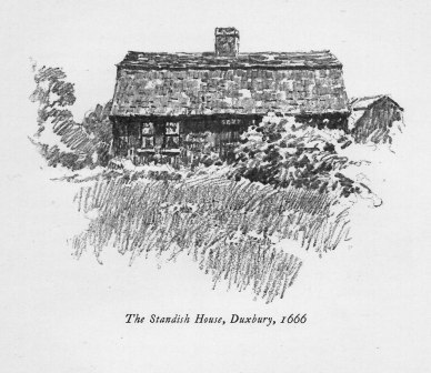 The Standish House, Duxbury, (1666)
